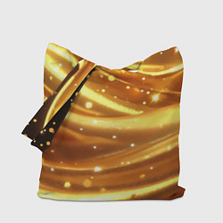 Сумка-шоппер Золотая ткань с блестками