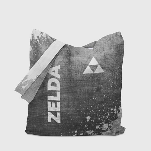 Сумка-шоппер Zelda - grey gradient вертикально / 3D-принт – фото 1