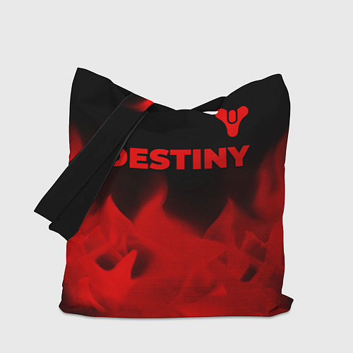 Сумка-шоппер Destiny - red gradient посередине / 3D-принт – фото 1