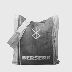 Сумка-шопер Berserk - grey gradient по-центру, цвет: 3D-принт