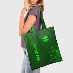 Сумка-шопер Suzuki - green gradient вертикально, цвет: 3D-принт — фото 2