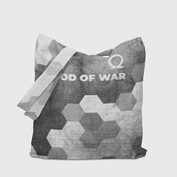 Сумка-шоппер God of War - grey gradient посередине