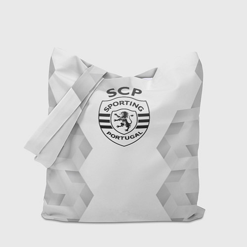 Сумка-шоппер Sporting white poly / 3D-принт – фото 1