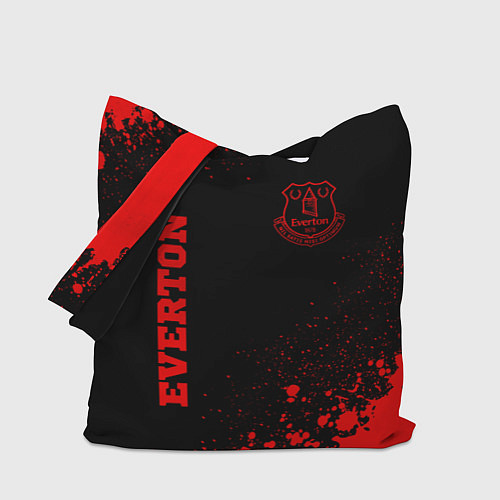 Сумка-шоппер Everton - red gradient вертикально / 3D-принт – фото 1