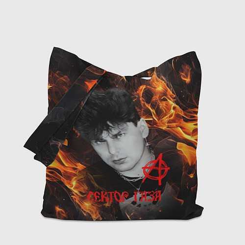 Сумка-шоппер Сектор газа огненный фон / 3D-принт – фото 1