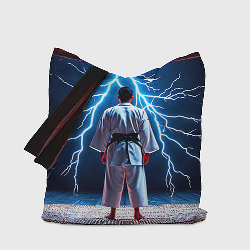 Сумка-шоппер Айкидоист и молния / 3D-принт – фото 1