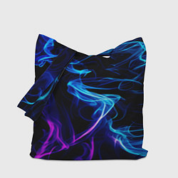 Сумка-шопер Color blue pink, цвет: 3D-принт