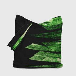 Сумка-шопер Color green black, цвет: 3D-принт