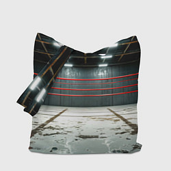 Сумка-шопер Красный ринг, цвет: 3D-принт