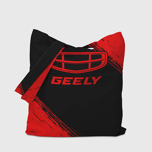 Сумка-шоппер Geely - red gradient / 3D-принт – фото 1