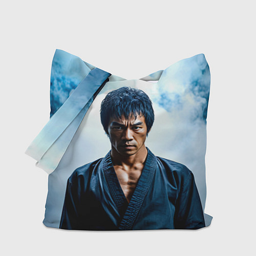 Сумка-шоппер Брюс Ли в дыму / 3D-принт – фото 1