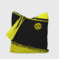 Сумка-шопер Borussia жёлтые полосы, цвет: 3D-принт
