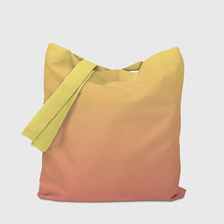 Сумка-шоппер Градиент нежный жёлто-розовый