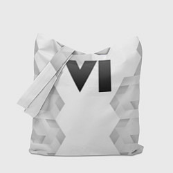 Сумка-шопер GTA 6 white poly, цвет: 3D-принт