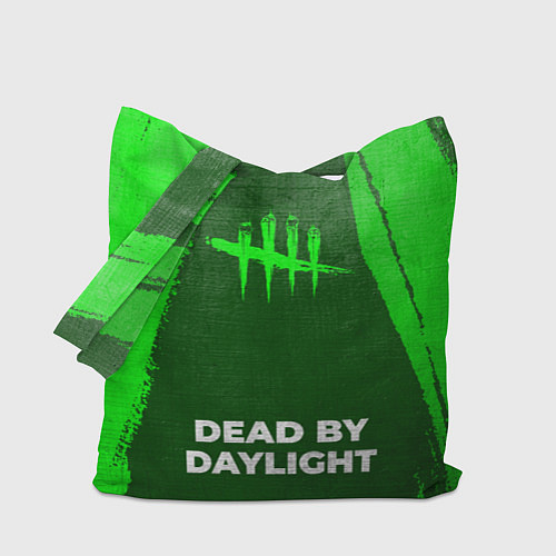 Сумка-шоппер Dead by Daylight - green gradient по-центру / 3D-принт – фото 1