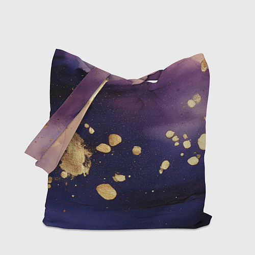 Сумка-шоппер Золотая краска на текстуре / 3D-принт – фото 1