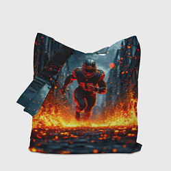 Сумка-шоппер Раннинбек в огне