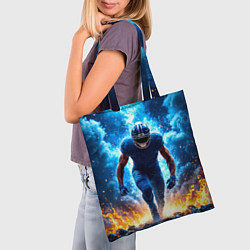 Сумка-шопер Огненный раннинбек, цвет: 3D-принт — фото 2