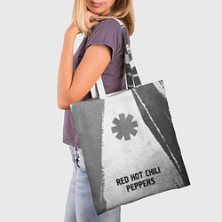 Сумка-шопер Red Hot Chili Peppers - white gradient по-центру, цвет: 3D-принт — фото 2