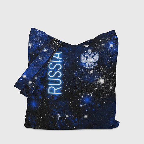 Сумка-шоппер Звёздное небо России и герб / 3D-принт – фото 1