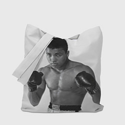 Сумка-шопер Молодой Мухаммед Али, цвет: 3D-принт