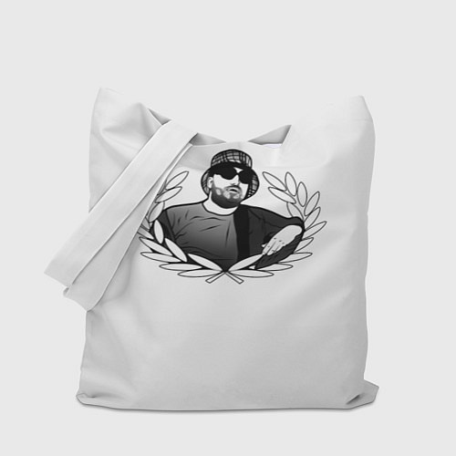 Сумка-шоппер Паша техник арт чб / 3D-принт – фото 1