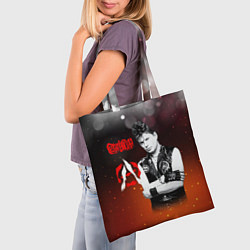 Сумка-шопер Сектор газа и знак анархии, цвет: 3D-принт — фото 2