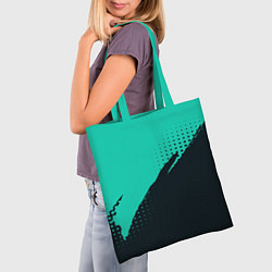 Сумка-шопер Color black light blue, цвет: 3D-принт — фото 2