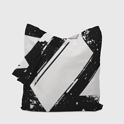 Сумка-шопер Color black white, цвет: 3D-принт