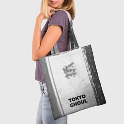 Сумка-шопер Tokyo Ghoul - white gradient по-центру, цвет: 3D-принт — фото 2