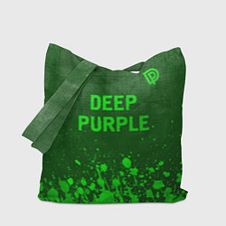 Сумка-шопер Deep Purple - green gradient посередине, цвет: 3D-принт