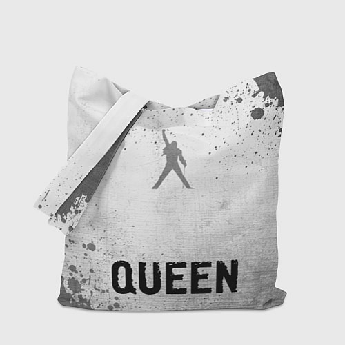 Сумка-шоппер Queen - white gradient по-центру / 3D-принт – фото 1
