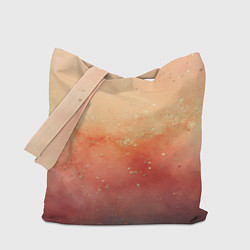 Сумка-шопер Градиент в персиковых тоннах, цвет: 3D-принт