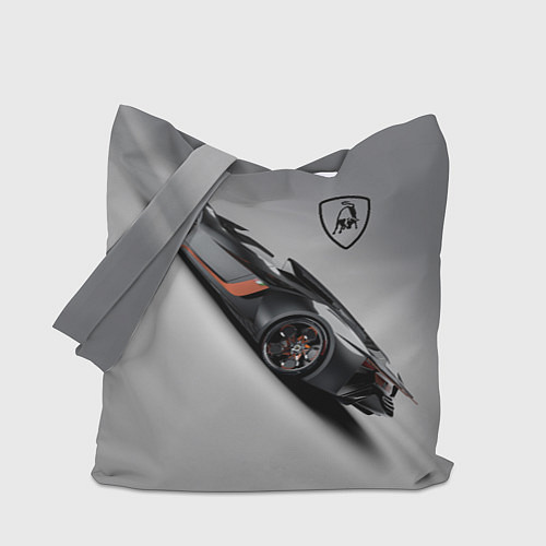 Сумка-шоппер Lamborghini - racing car / 3D-принт – фото 1