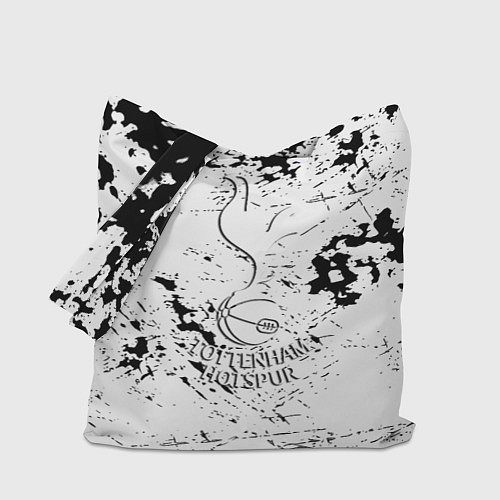 Сумка-шоппер Тоттенхэм черно белые краски / 3D-принт – фото 1