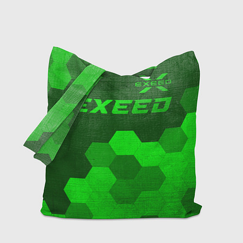 Сумка-шоппер Exeed - green gradient посередине / 3D-принт – фото 1