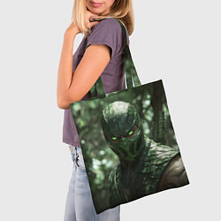 Сумка-шопер Рептилия в джунглях, цвет: 3D-принт — фото 2