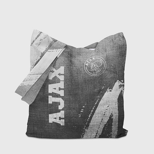 Сумка-шоппер Ajax - grey gradient вертикально / 3D-принт – фото 1