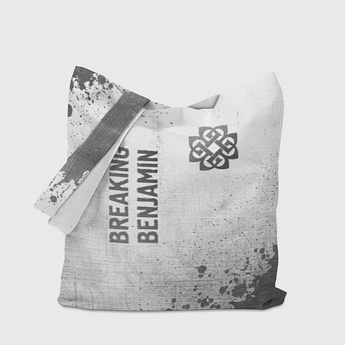 Сумка-шоппер Breaking Benjamin - white gradient вертикально / 3D-принт – фото 1