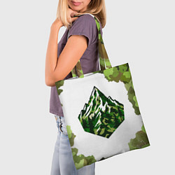 Сумка-шопер Камуфляж альпениста, цвет: 3D-принт — фото 2