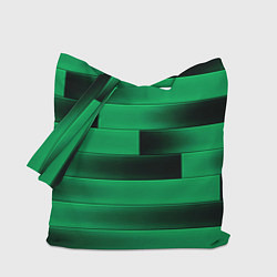 Сумка-шопер Color green square, цвет: 3D-принт