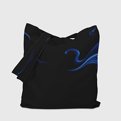 Сумка-шопер Color blue abstraction, цвет: 3D-принт