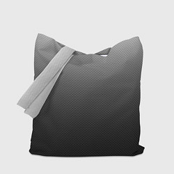 Сумка-шопер Текстурированный градиент тёмно-серый, цвет: 3D-принт