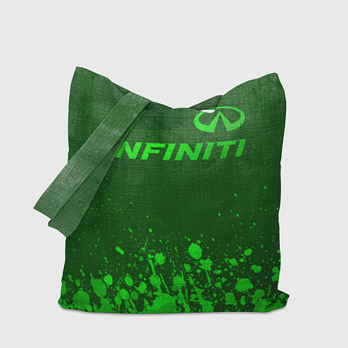 Сумка-шоппер Infiniti - green gradient посередине / 3D-принт – фото 1