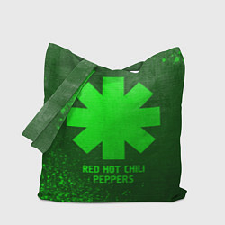 Сумка-шоппер Red Hot Chili Peppers - green gradient