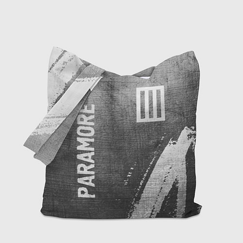 Сумка-шоппер Paramore - grey gradient вертикально / 3D-принт – фото 1