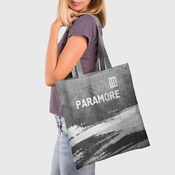 Сумка-шопер Paramore - grey gradient посередине, цвет: 3D-принт — фото 2