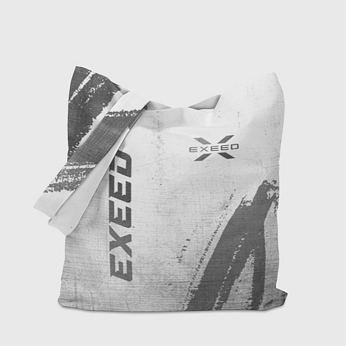 Сумка-шоппер Exeed - white gradient вертикально / 3D-принт – фото 1