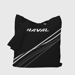 Сумка-шоппер Haval чёрный с полосами