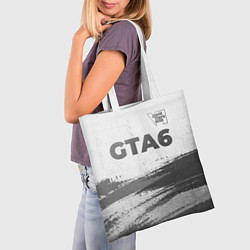 Сумка-шопер GTA6 - white gradient посередине, цвет: 3D-принт — фото 2